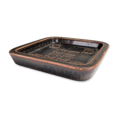 Valdemar Petersen for Bing & Grondahl Danish Stoneware Dish