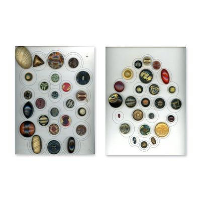 A SELECTION OF OLD CELLULOID BUTTONS