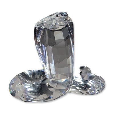 Swarovski Silver Crystal Cobra Figurine