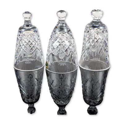 3pc Waterford Crystal Commemorative Twelve Days of Christmas Bells