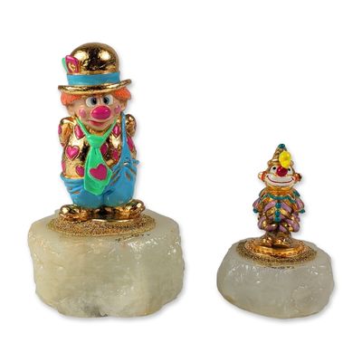 2pc Ron Lee Clown Figurines