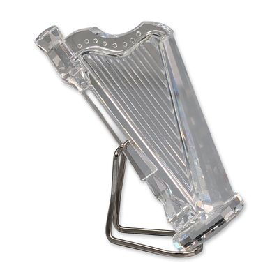 Swarovski Silver Crystal Harp Figurine