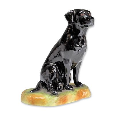Royale Stratford Dog Figurine, Black Labrador Retriever