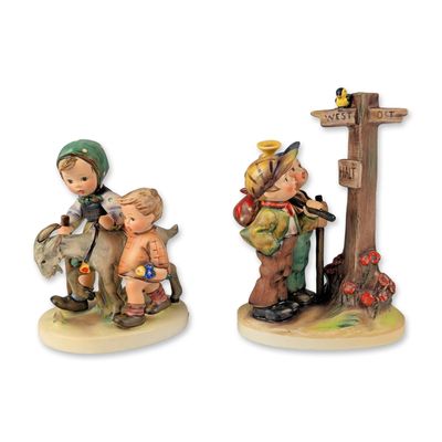 2pc Goebel Hummel Porcelain Figurines
