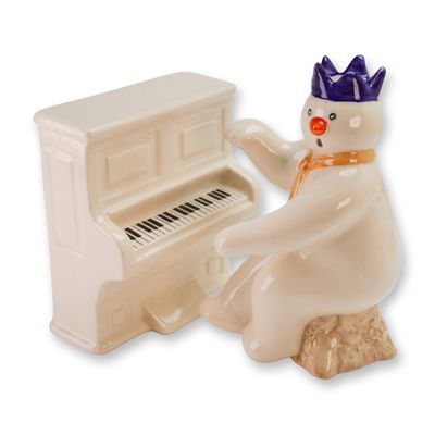 2pc Royal Doulton The Snowman Gift Collection Figurine with Piano