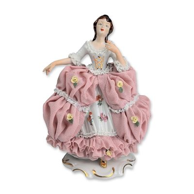 Dresden German Porcelain Lace Figurine