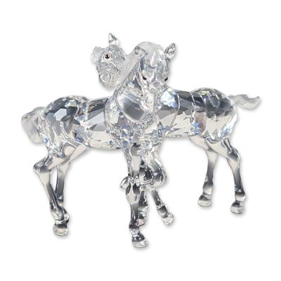 Swarovski Crystal Foals Figurines