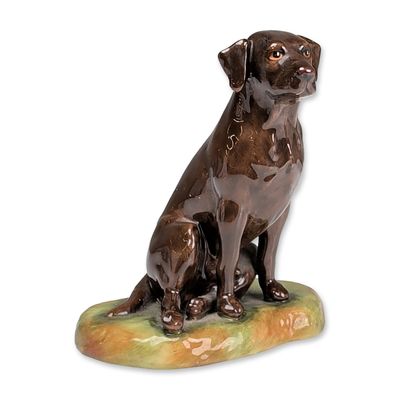 Royale Stratford Dog Figurine, Chocolate Labrador Retriever