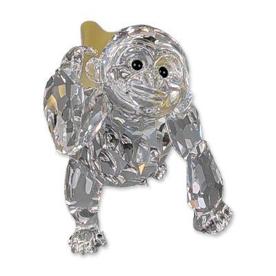 Swarovski Crystal Figurine, Young Gorilla