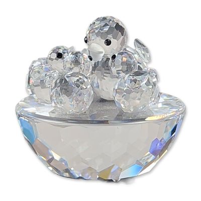 Swarovski Silver Crystal Bird's Nest Figurine