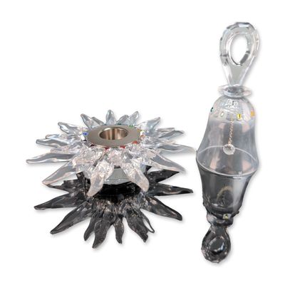 Swarovski Crystal Solaris Candleholder and Bell