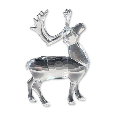 Swarovski Silver Crystal Reindeer Figurine