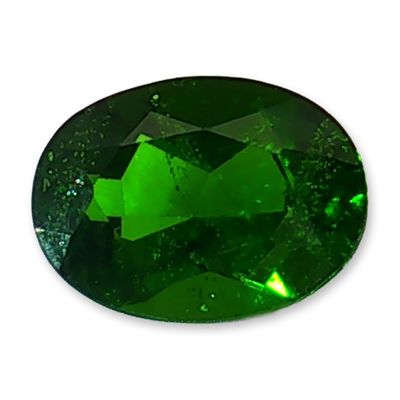 Oval Cut Chrome Diopside Loose Gemstone