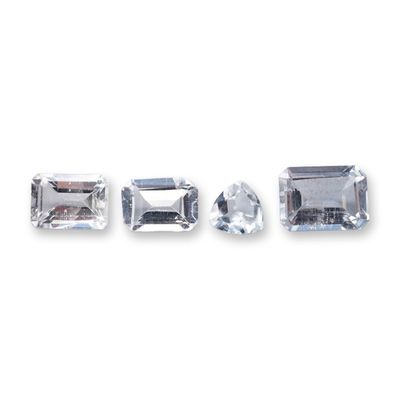Group of Loose Aquamarine Gemstones
