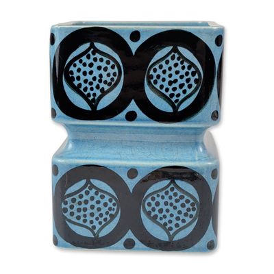 Arabia Finland Gunvor Olin-Gronqvist Square Ceramic Vase