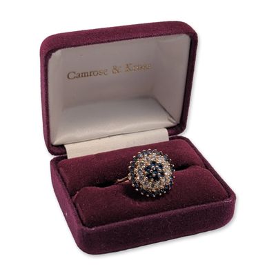 Camrose & Kross JBK Sapphire Style Cluster Ring
