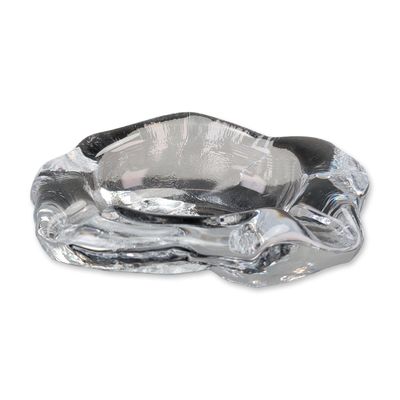 Val Saint-Lambert Ice-Block Crystal Ashtray