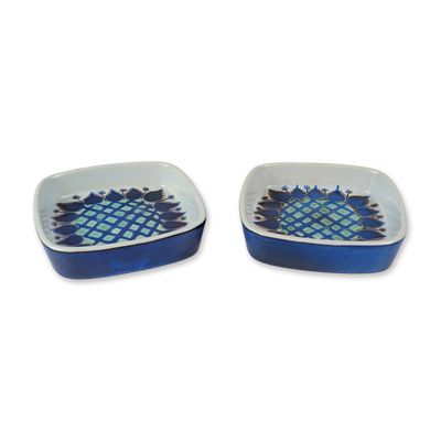 2pc Royal Copenhagen Fajance Tenera Dishes