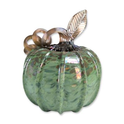 Steven Lundberg (American 1953-2008) Glass Art Pumpkin