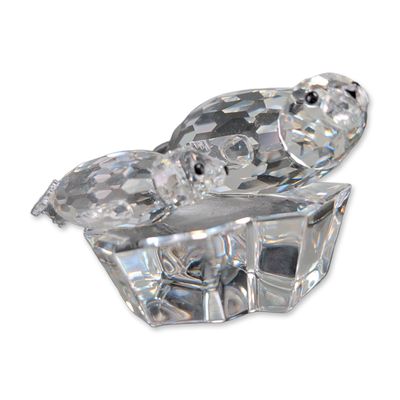 Swarovski SCS 1991 Save Me - The Seals Crystal Figurine