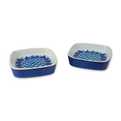 2pc Royal Copenhagen Marianne Johnson Fajance Dishes