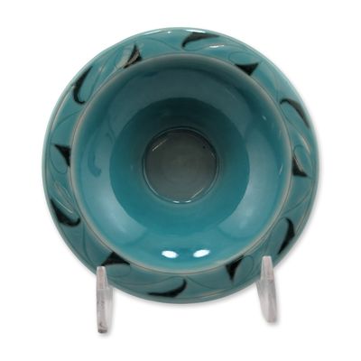 Rookwood Pottery 1916 Turquoise Ceramic Pin Dish
