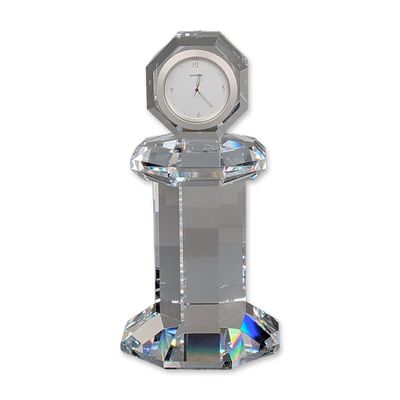 Swarovski Crystal Providence Table Clock, Signed
