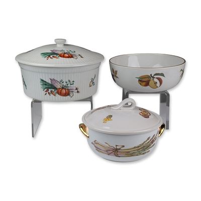 Three Royal Worcester and Apilco Porcelain Servers