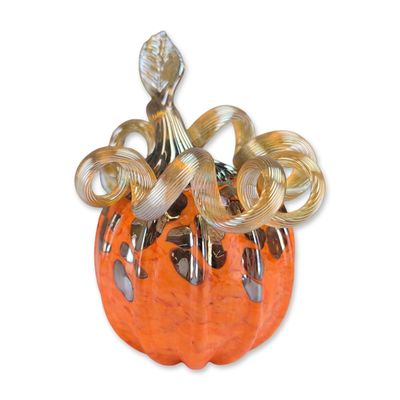 Steven Lundberg Studio Art Glass Pumpkin