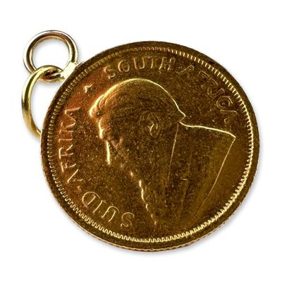 South African 1982 1/10 Oz Gold Krugerrand Pendant
