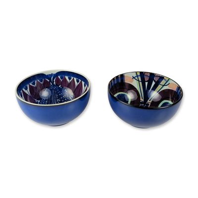 2pc Royal Copenhagen Fajance Ceramic Bowls