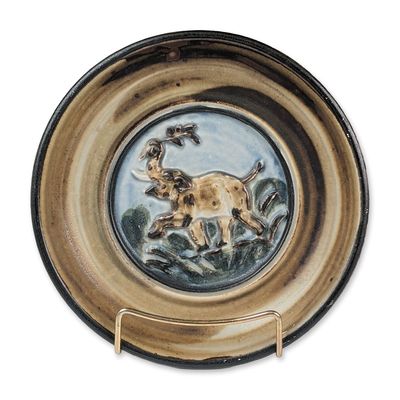 Royal Copenhagen by Knud Kyhn Stoneware Relief Plate