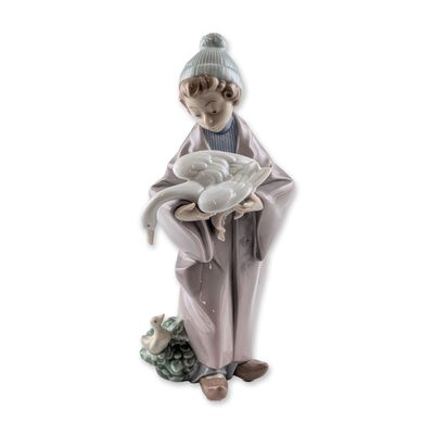 Lladro Follow Us Glazed Porcelain Figurine