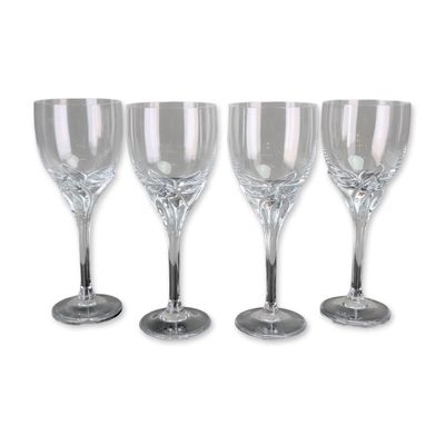4pc Rosenthal Studio-Linie Iris Crystal Wine Glasses