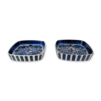 2pc Royal Copenhagen Marianne Johnson Tenera Fajance Dishes