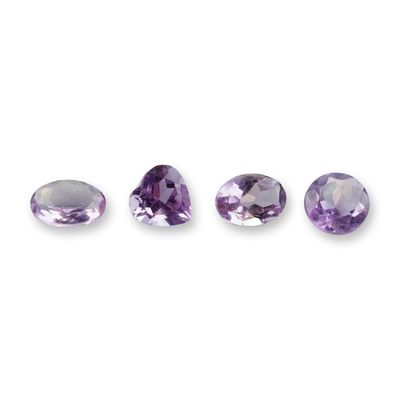4pc Pink Amethyst Gemstones