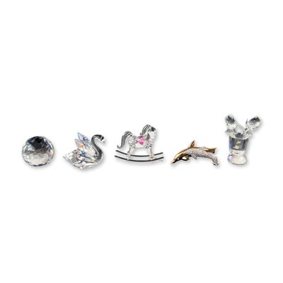 Group of 5 Swarovski and Specialty Lead Crystal Figurines