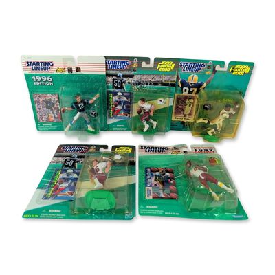 5pc NFL Kenner and Hasbro Starting Lineup Action Figure Collection