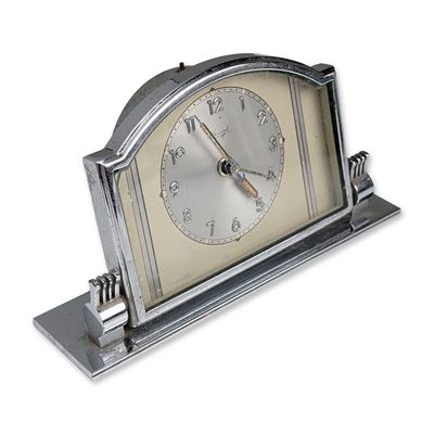 Kienzle Art Deco Chrome Desk Alarm Clock