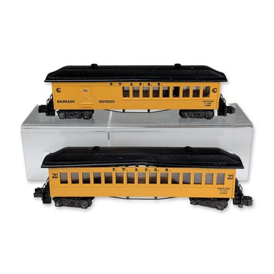 Two American Flyer S-Gauge FY&PRR Passenger Cars