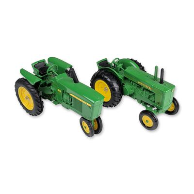 Two John Deere 1/16 Scale Die-cast Tractor Replicas