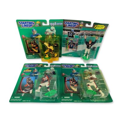 4pc Kenner NFL Starting Lineup Denver Broncos Figurines