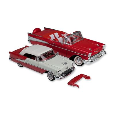 2pc Road Tough and Danbury Mint Die-Cast Convertible Model Cars