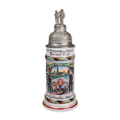 Imperial German 123rd Grenadier Regiment Reservist Beer Stein