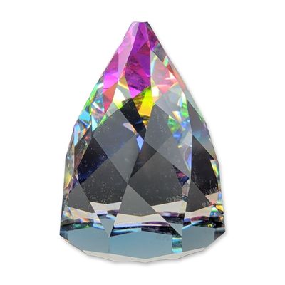Swarovski Aurora Borealis Crystal Prism Paperweight
