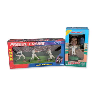 2pc 1998 Seattle Mariners MLB Collectible Figurine and Bobblehead