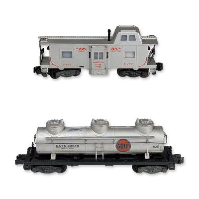 Two Gilbert American Flyer 3/16 Scale Trains, Three Dome Tank and Caboose