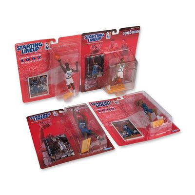 4pc Kenner Starting Lineup Minnesota Timberwolves Action Figure Collection