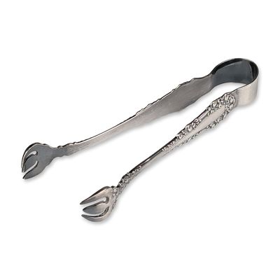 Rogers Bros Silver-Plated Sugar Tongs, Tudor Pattern