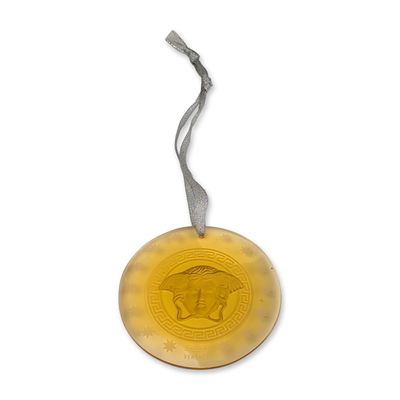 Rosenthal for Versace Amber Glass Medusa Ornament